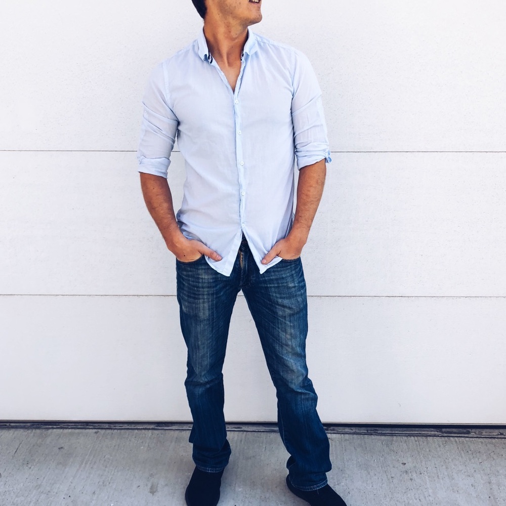 Zara Man Slim Fit Button Down Shirt